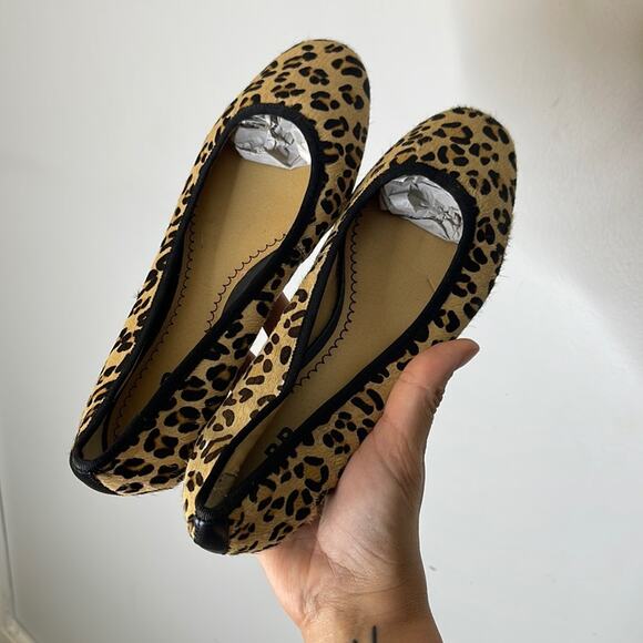 BP Frankie Leopard Print Round Toe Ballet Flats Size 6 - Picture 1 of 5